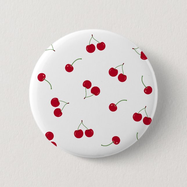 Badge Rond 5 Cm Cerise (Devant)