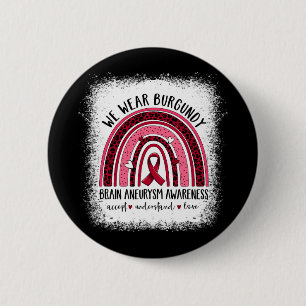 Badge Rond 5 Cm Cerveau Aneurysme Sensibilisation Vêtements Awesom