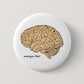 Badge Rond 5 Cm Cerveau Humain : Analysez Ceci !