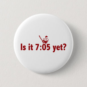 Badge Rond 5 Cm C'est 7h05 encore ? (Base-ball de Philly)