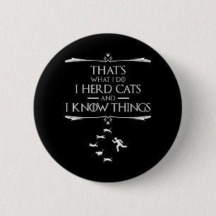 Badge Rond 5 Cm C'est ce que je fais - J'ai des chats et je connai