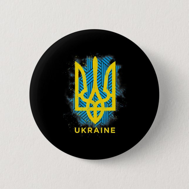Badge Rond 5 Cm C'est dans mon ADN Cadeaux ukrainiens Vyshyvanka K (Devant)
