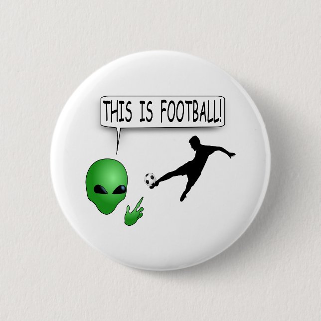 Badge Rond 5 Cm C'Est Du Football (Devant)