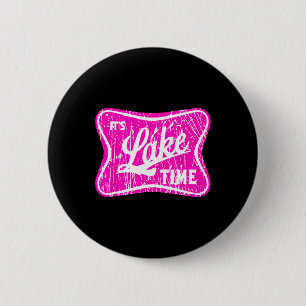 Badge Rond 5 Cm C'est le temps du lac