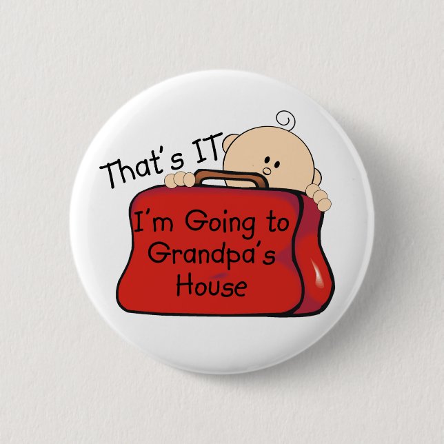 Badge Rond 5 Cm C'est lui grand-papa (Devant)