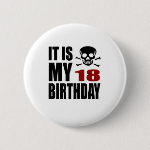 Badge Rond 5 Cm C'est mes 18 conceptions d'anniversaire
