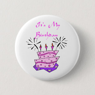 Badge Rond 5 Cm C'est mon anniversaire