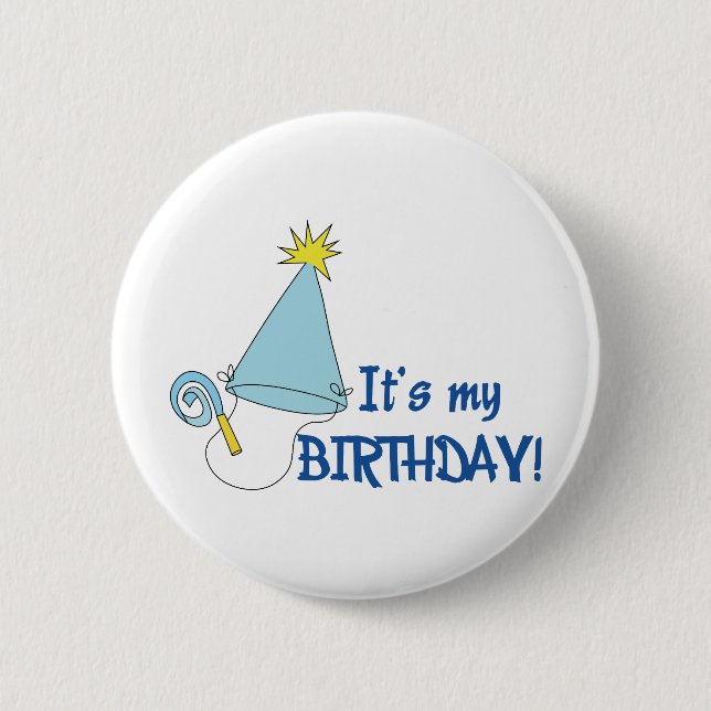 BADGE ROND 5 CM C'EST MON ANNIVERSAIRE (Devant)
