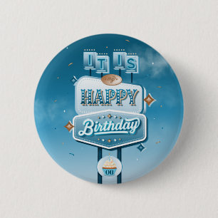 Badge Rond 5 Cm C'est mon joyeux anniversaire / Bouton Pinback