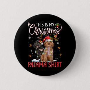 Badge Rond 5 Cm C'Est Mon Pyjama De Noël Apoo Lumières De Noël