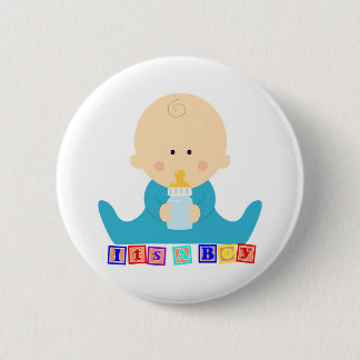 Badge Rond 5 Cm C'est un bouton de garçon