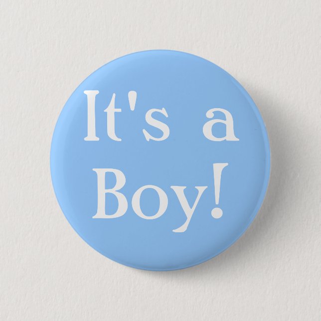 Badge Rond 5 Cm C'est un garçon ! (Devant)