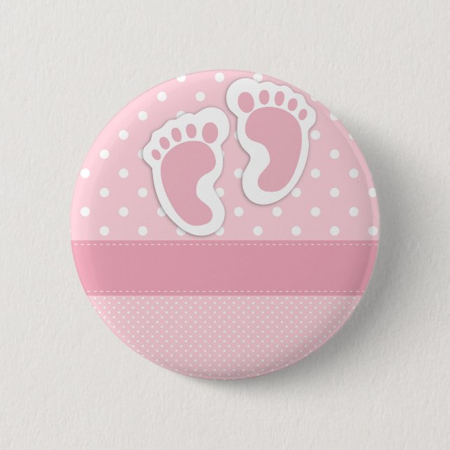 Badge Rond 5 Cm C'est une fille ! (Devant)