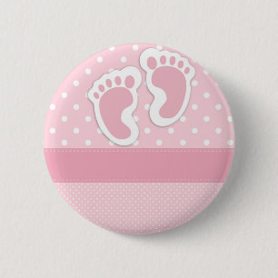 Badge Rond 5 Cm C'est une fille !