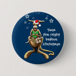 Badge Rond 5 Cm C'était la nuit avant Noël