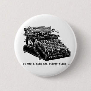 Badge Rond 5 Cm C'était une nuit foncée et orageuse
