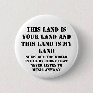 Badge Rond 5 Cm Cette terre est ma terre