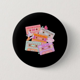 Badge Rond 5 Cm Cettes Western 90s Musique Country Saint-Valentin