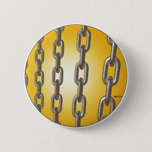 Badge Rond 5 Cm Chaînes d'or