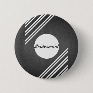 Badge Rond 5 Cm Chalkboard Blackboard Bridesmaid