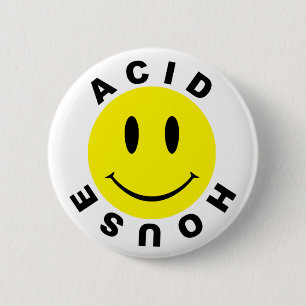 Badge Rond 5 Cm Chambre acide classique