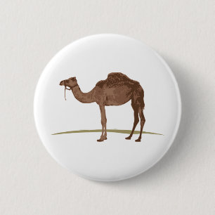 Badge Rond 5 Cm Chameau