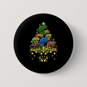 Badge Rond 5 Cm Chamelees Feux de Noël Chameleon