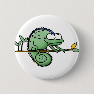 Badge Rond 5 Cm Chameleon