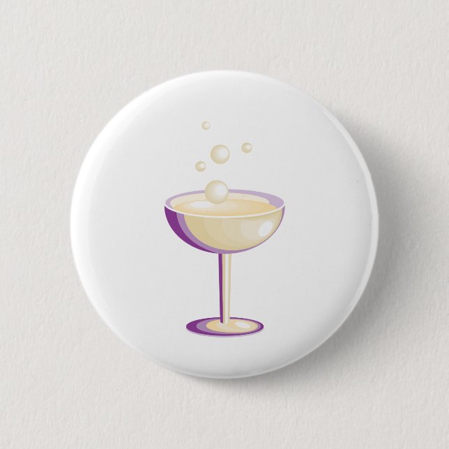 Badge Rond 5 Cm Champagne (Devant)