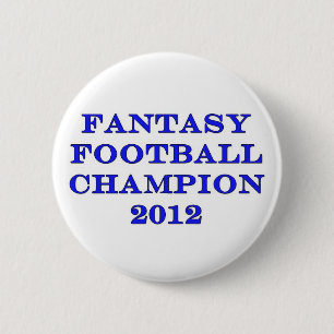 Badge Rond 5 Cm Champion 2012 du football d'imaginaire