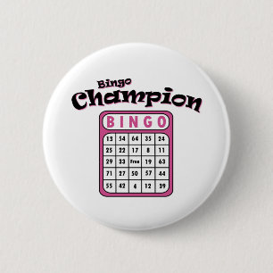 Badge Rond 5 Cm Champion de Bingo