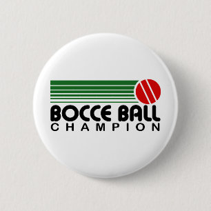 Badge Rond 5 Cm Champion de Bocce Ball