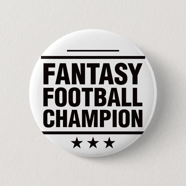 Badge Rond 5 Cm Champion du football d'imaginaire ! (Devant)