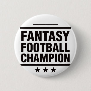 Badge Rond 5 Cm Champion du football d'imaginaire !