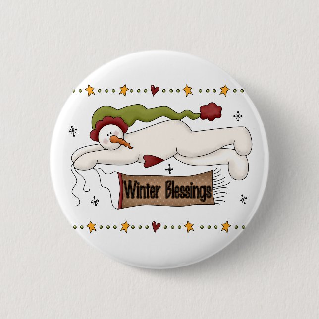 Badge Rond 5 Cm Chandails et cadeaux d'hiver (Devant)
