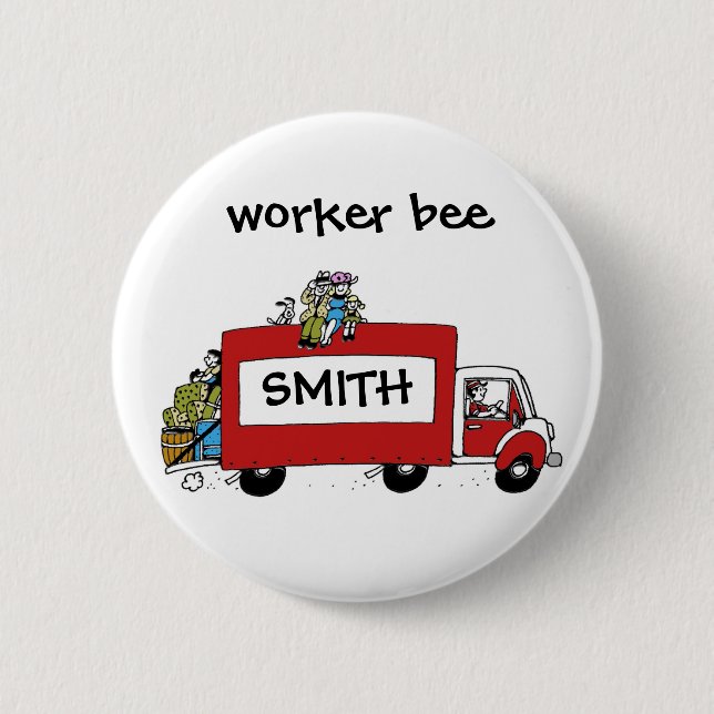 Badge Rond 5 Cm changement d'adresse (Devant)