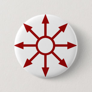 Badge Rond 5 Cm Chaote rouge Sigil
