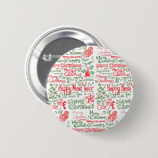 Badge Rond 5 Cm Chapa redonda de 5 cm con diseño navideño