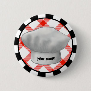 Badge Rond 5 Cm Chapeau de Chef