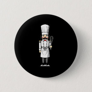 Badge Rond 5 Cm Chapeau de chef Casse-Noisette Noël