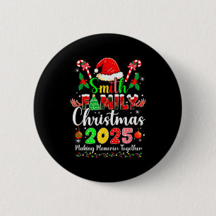 Badge Rond 5 Cm Chapeau de Père Noël assorti pour Noël 2025 de la 