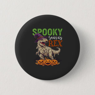 Badge Rond 5 Cm Chapeau de sorcière de dinosaure de mummy de Sauru