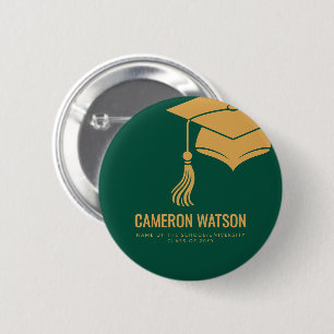 Badge Rond 5 Cm Chapeau minimaliste moderne et remise des diplômes