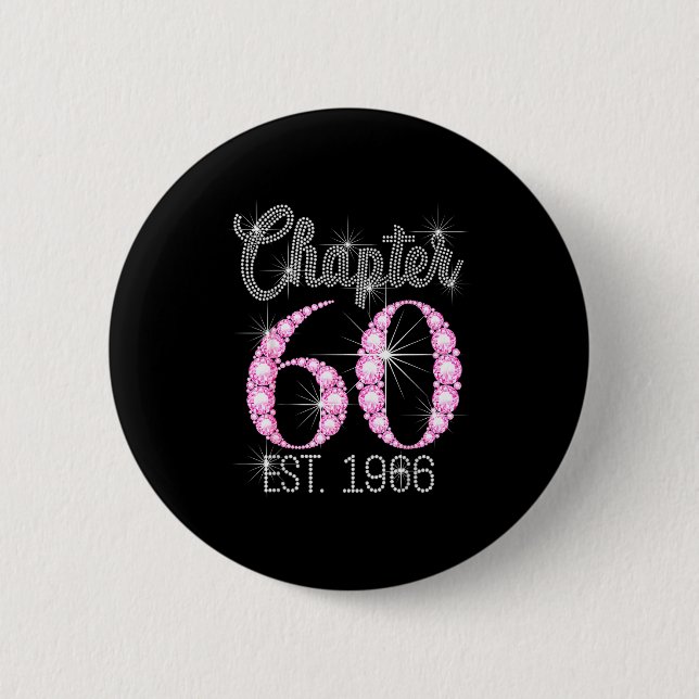 Badge Rond 5 Cm Chapter 60 Est 1966 Happy 60th Birthday Gift  (Devant)