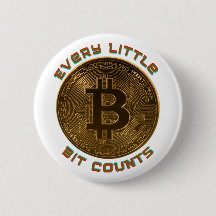 Chaque petit Bit compte Bitcoin Bouton