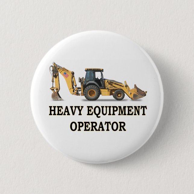 BADGE ROND 5 CM CHARGEUR ARRIÈRE DE HOUE (Devant)