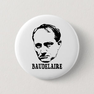 Badge Rond 5 Cm Charles Baudelaire