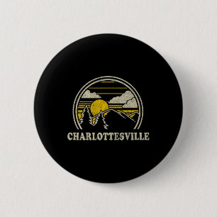 Badge Rond 5 Cm Charlottesville Virginie Va T Shirt Randonnée Vint
