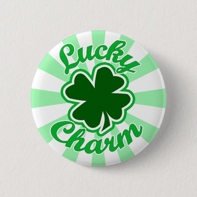 Badge Rond 5 Cm Charme chanceux (Devant)