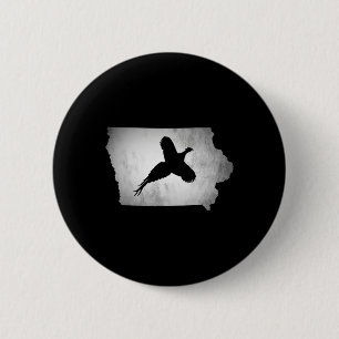 Badge Rond 5 Cm Chasse aux faisans de l'Iowa